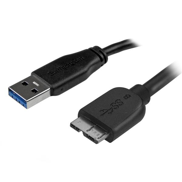 2m 6ft Slim USB 3.0 Micro B Cable
