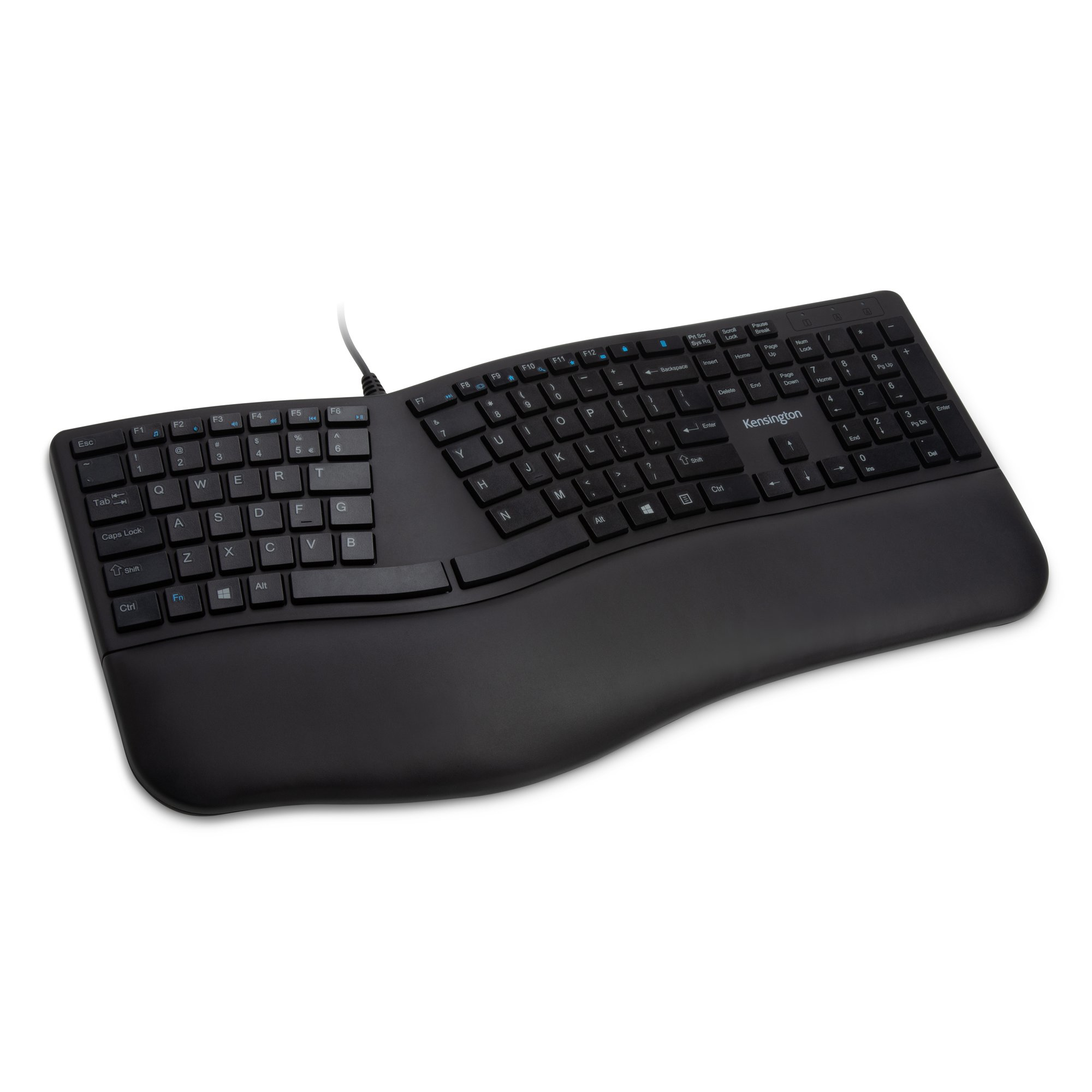 PRO FIT ERGONOMIC WIRED KEYBOARD - BLACK