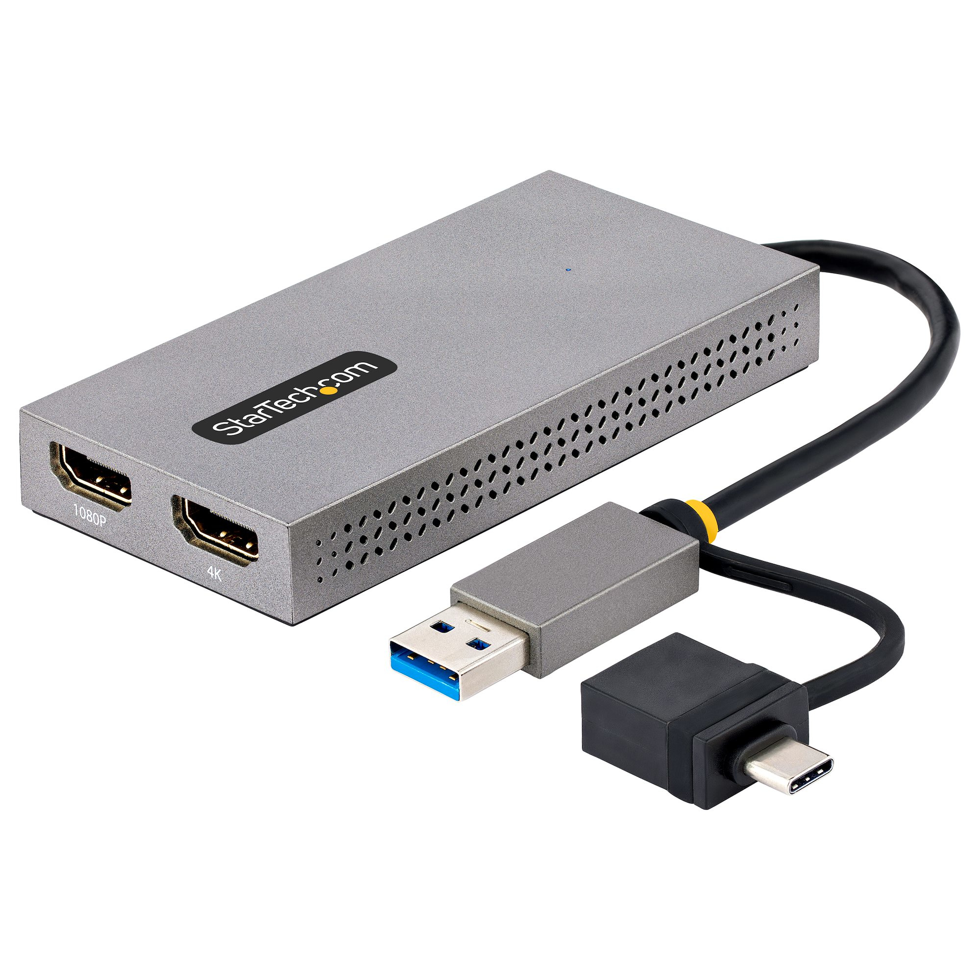 USB to Dual HDMI Adapter 4K30Hz + 1080p