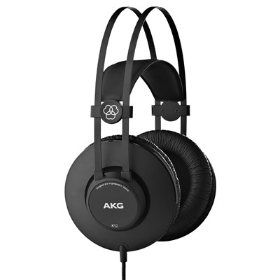 AKG K52 Wired Over Ear Headphones - Black Closed-Back