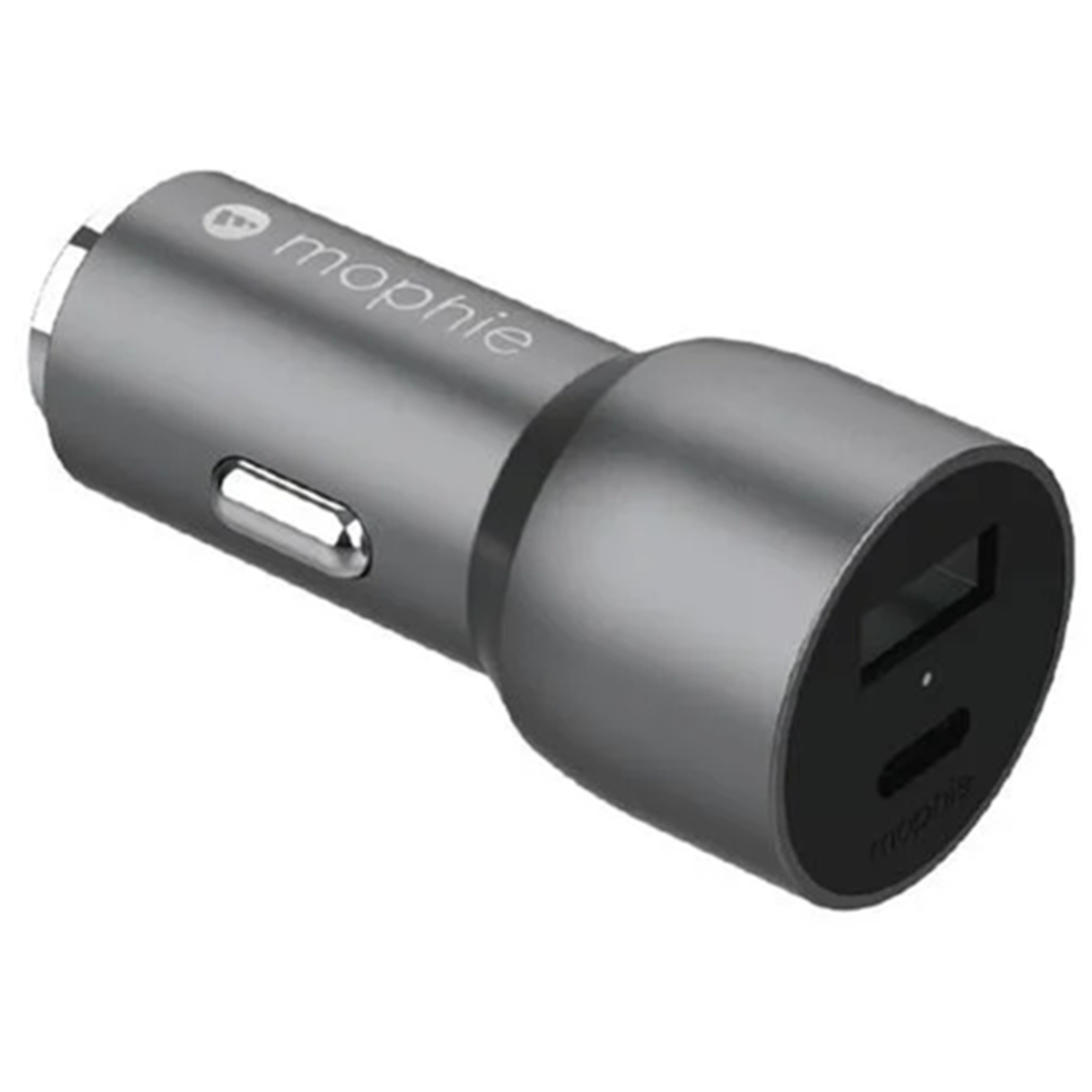 Mophie USB-C 37w fast charge Car Charger - Space Gray 1 X USB-A MAX 12W 1 X USB-C MAX 25W PD