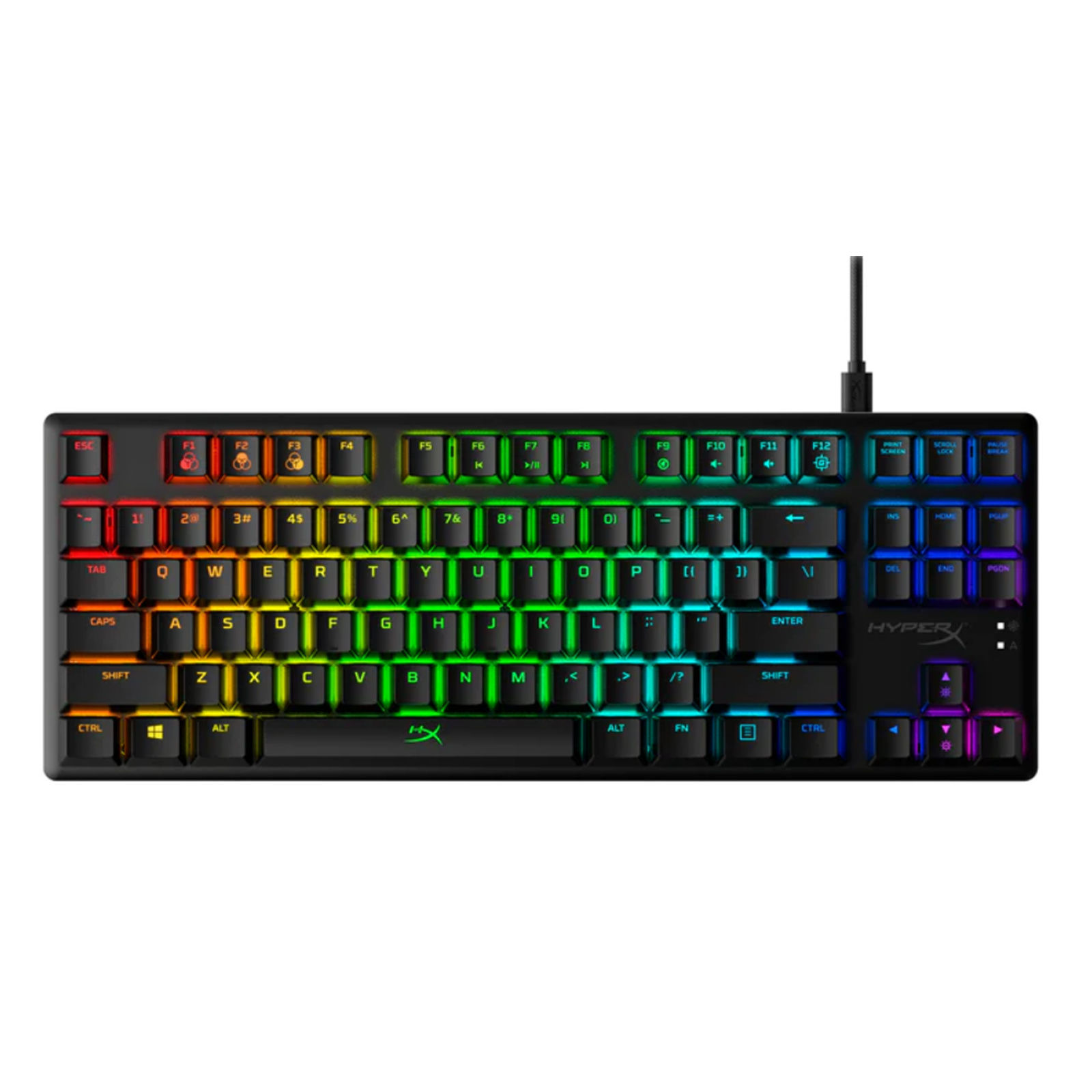 HYPERX ALLOY ORIGINS CORE RGB MECHANICAL GAMING KEYBOARD, RED SWITCH, US LAYOUT