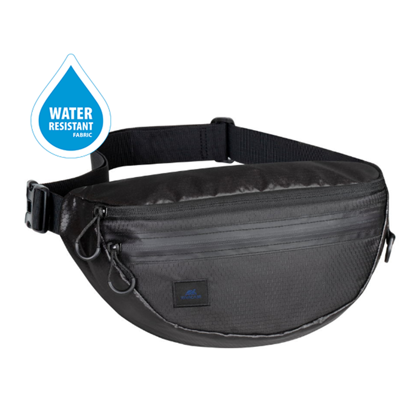 Rivacase Dijon Waist Bag Funny Pack - Black