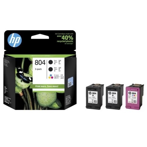 HP 804 Value pk 2x Blk, 1x Clr