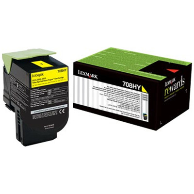 Lexm 708Y Yellow Toner