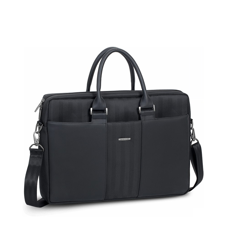 Rivacase Narita Carry Bag for 15.6 inch Notebook / Laptop (Black) Suitable for Business             