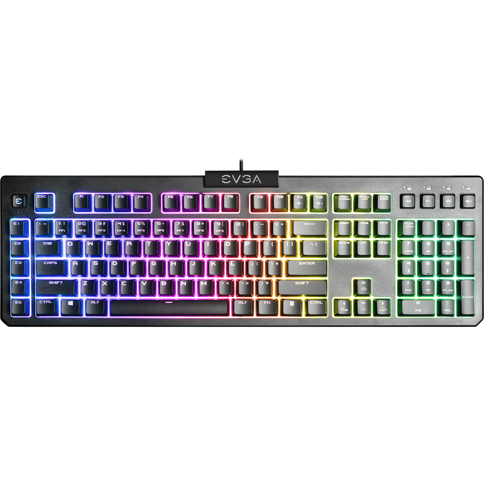 EVGA Z12 RGB Gaming Keyboard - Black,                                                               