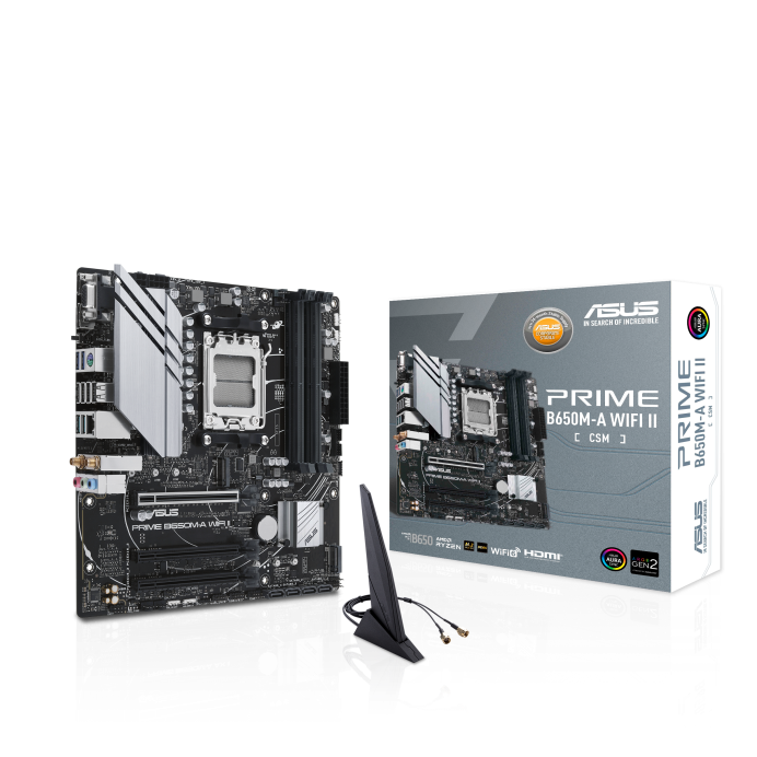 ASUS PRIME B650M-A WIFI II-CSM AM5 B650 WIFI 6 MOTHERBOARD