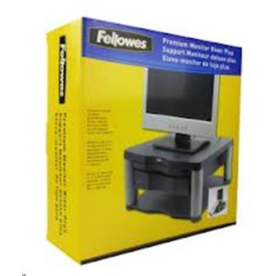 Fellowes 9169401 Premium Monitor Riser GRAPHITE, High impact plastic base supports up to 36kg Raises