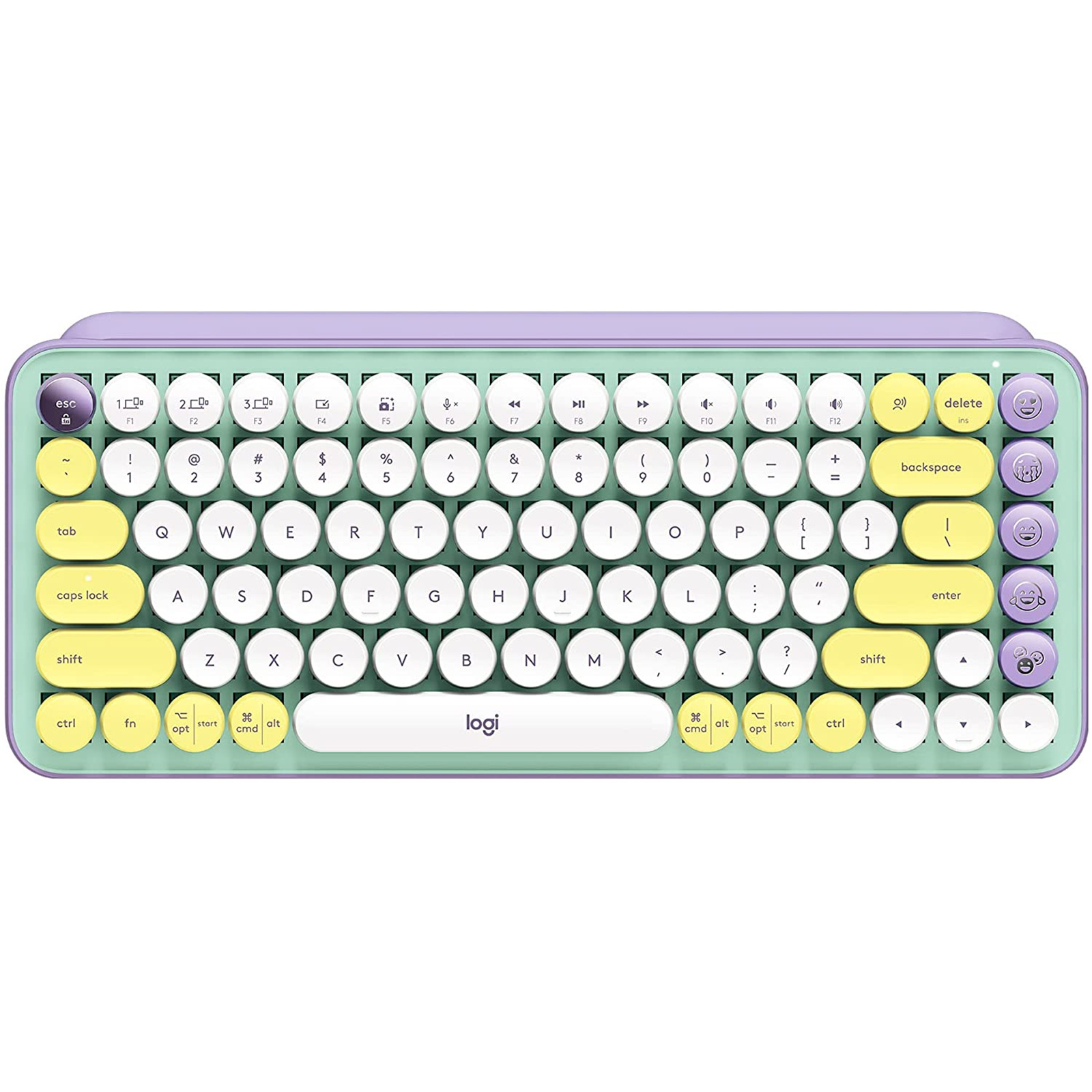 Logitech POP Keys Wireless Mechanical Keyboard with Customizable Emoji Keys - Daydream Mint