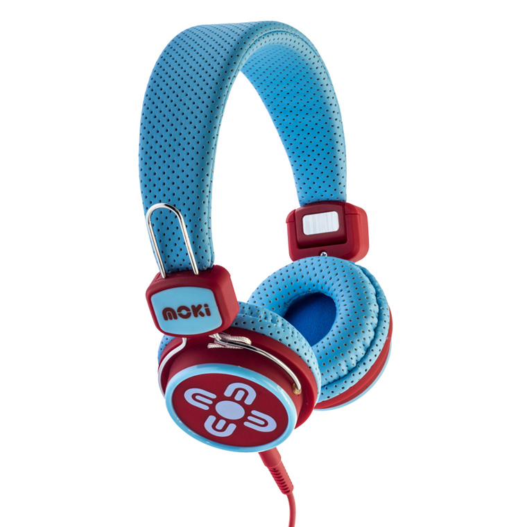 Moki Volume Limited Kids ACC-HPK Headphones Blue & Red                                              