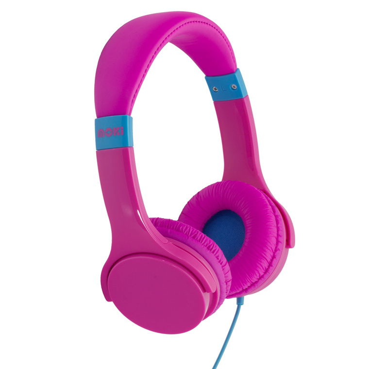 Moki Lil Kids ACC-HPLIL Headphones - Volume Limited - Pink                                          