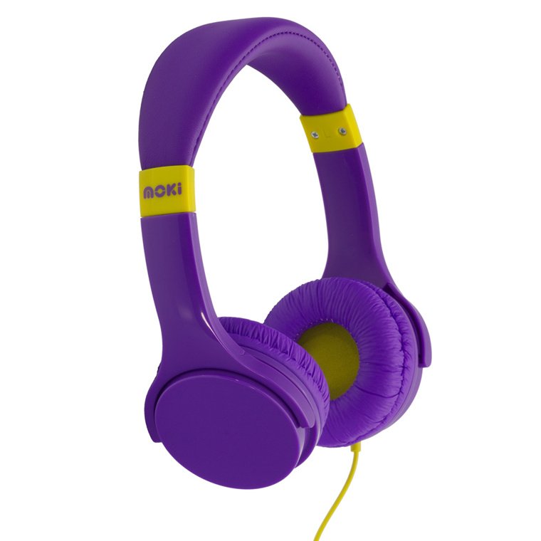 Moki Lil Kids ACC-HPLIL Headphones - Volume Limited - Purple                                        