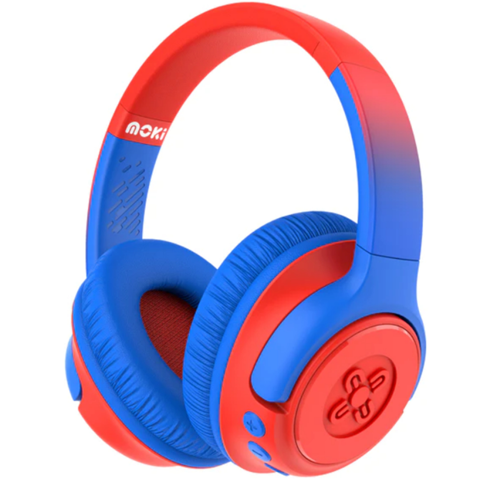 Moki Mixi Wireless Headphones for Kids - Blue Red Volume Limited