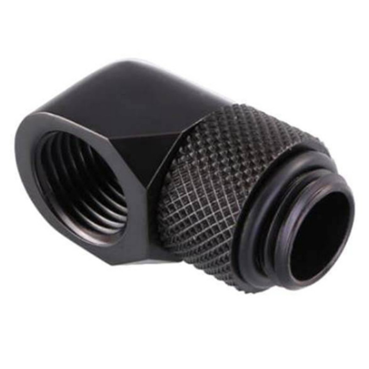 BYKSKI 90 Degree Rotary Elbow Fitting Black G1/4 Male to Female