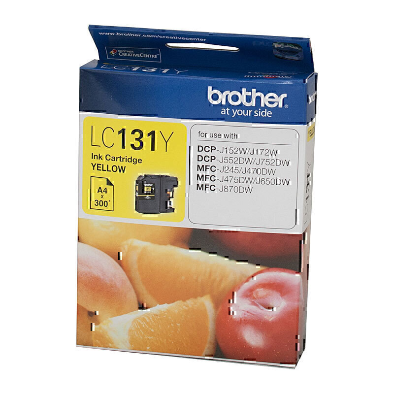 Brother LC131Y Yellow Ink Cartridge