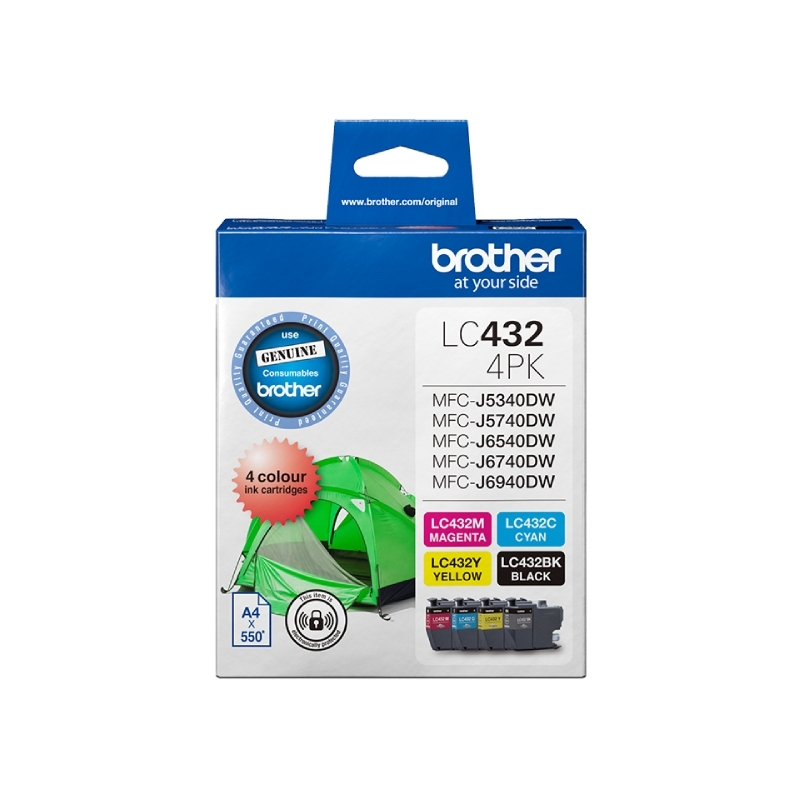 Brother 432 B,C,M,Y pack