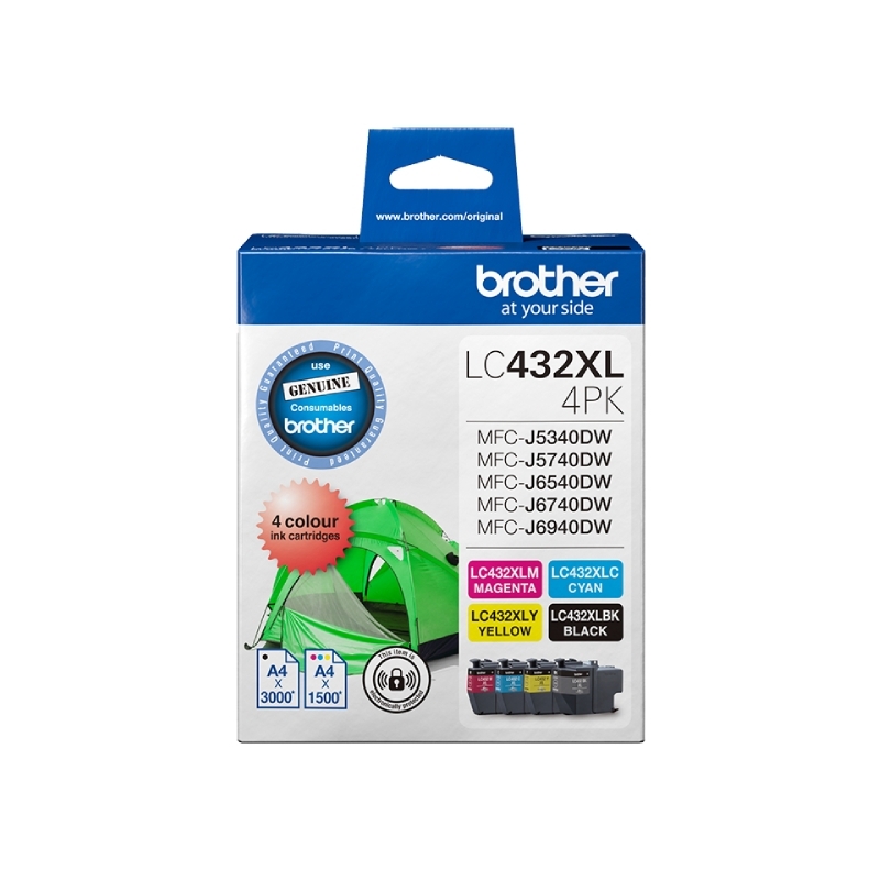 Brother 432XL B,C,M,Y Pack