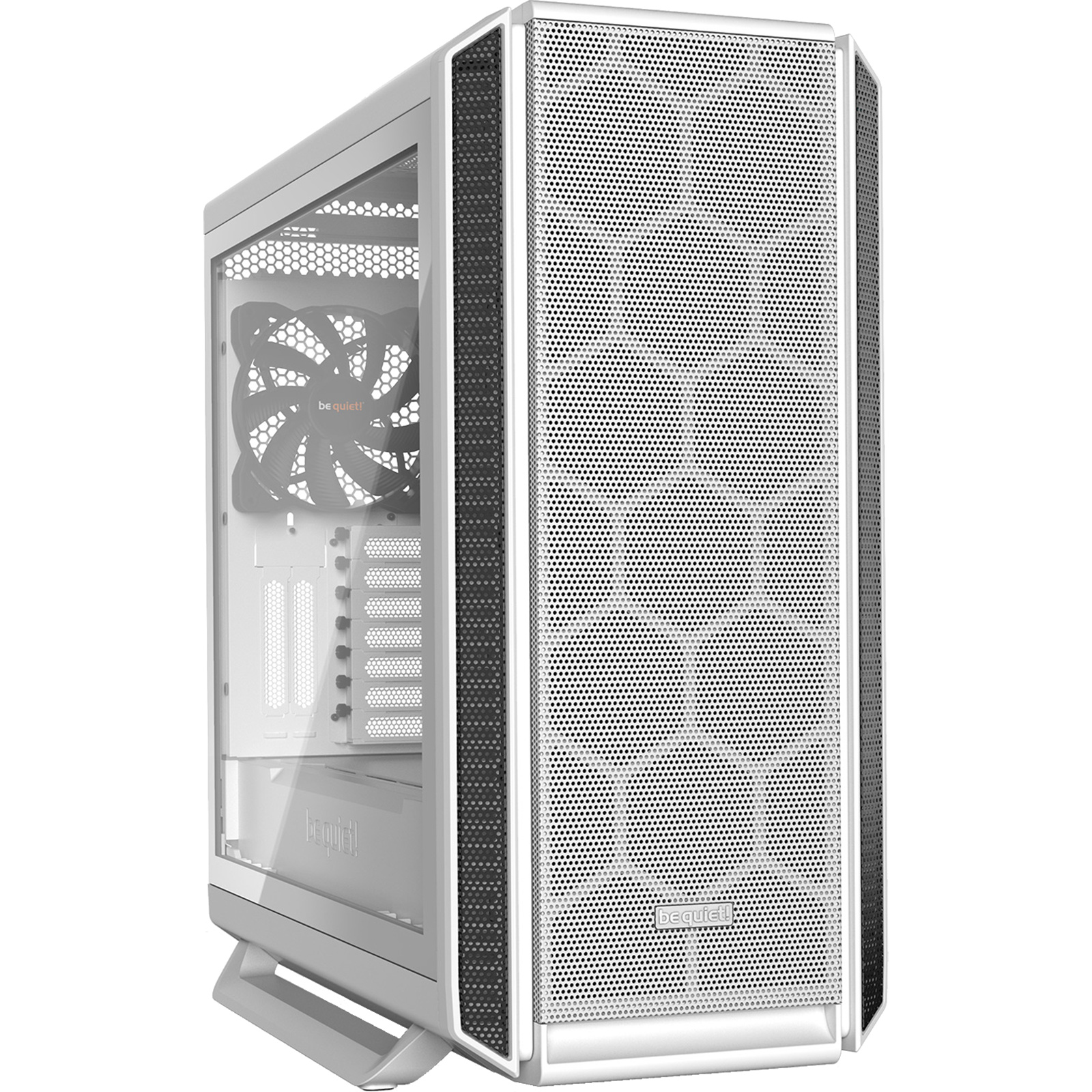 Be Quiet Silent Base TG 802 White Mid Tower Case Tempered Glass, CPU Cooler Supports Upto 185mm,    