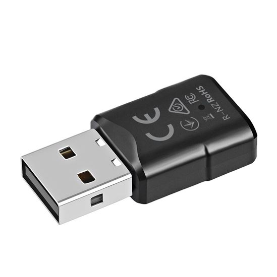 PROMATE USB-A Sleek Mini Bluetooth Audio Adapter with MultiPoint Pairing. Range up to 20m. Easy Plug & Play. Compatible with Win/Mac, Nintendo, PS4/PS5. Black Colour.