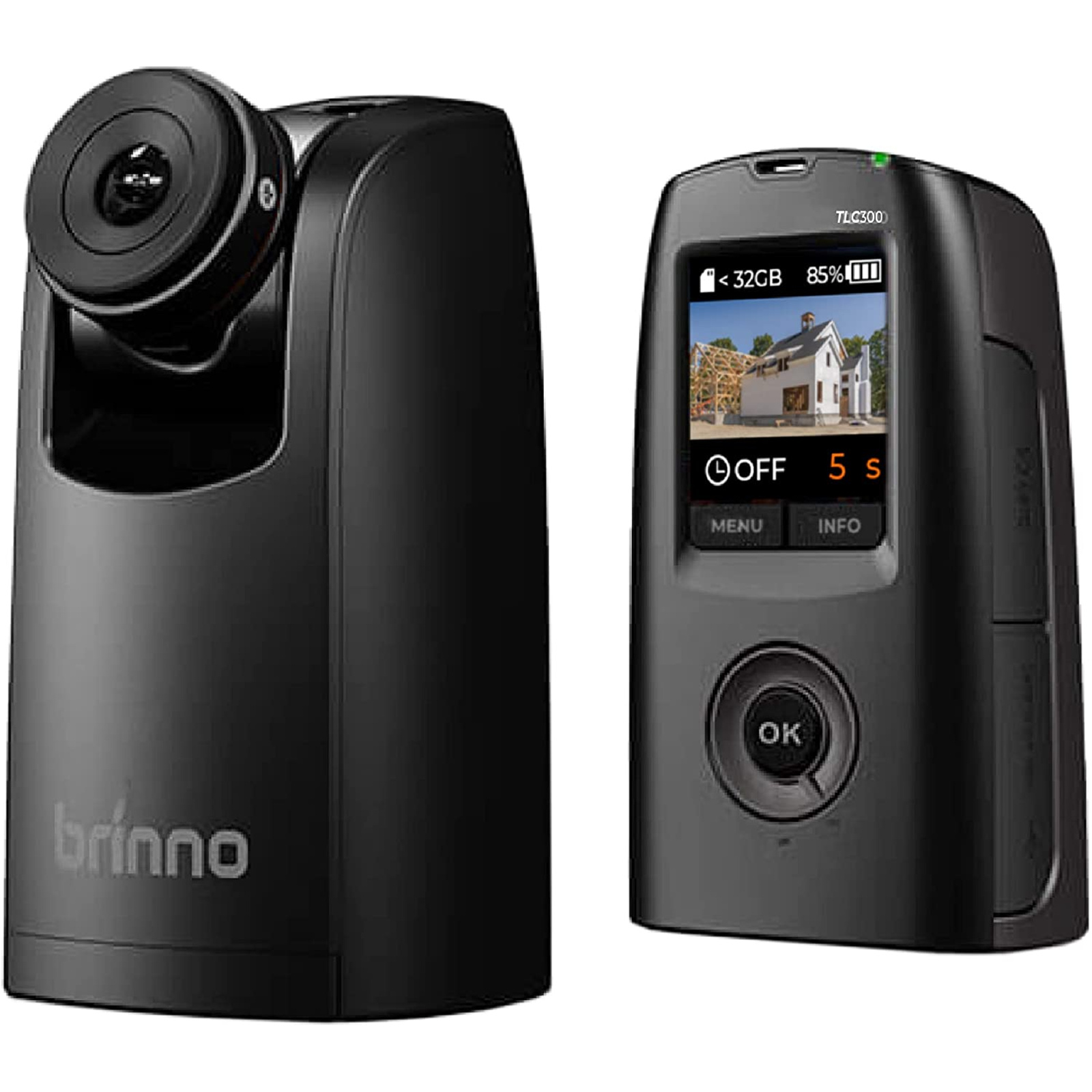Brinno BCC300-M Time Lapse Construction Camera Mounting Bundle Includes TLC300 Time Lapse Camera / Wall mount / Waterproof Housing / Mounting Methods