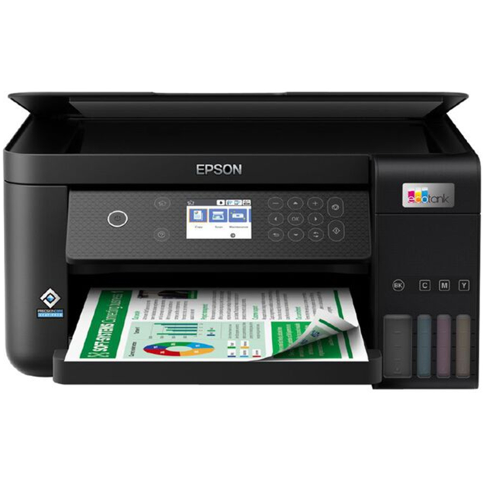 Epson WorkForce EcoTank ET-3800 Inkjet Multifunction Printer Colour - Photo Print - Desktop - Copier / Fax / Printer / Scanner