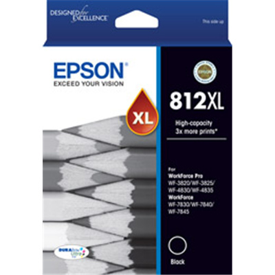 Epson 812XL Black Ink Cart