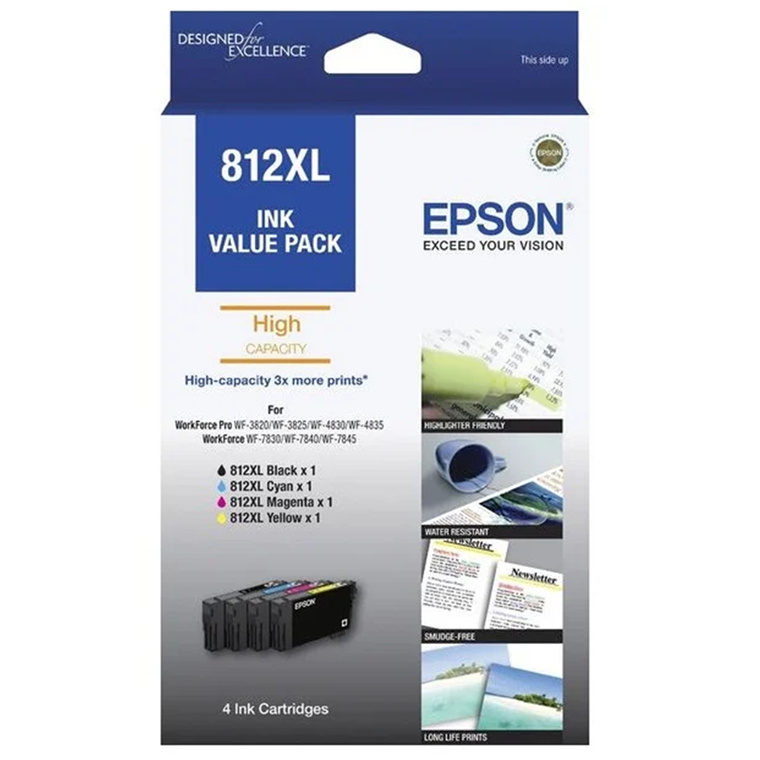 Epson 812 XL 4 Ink Value Pack