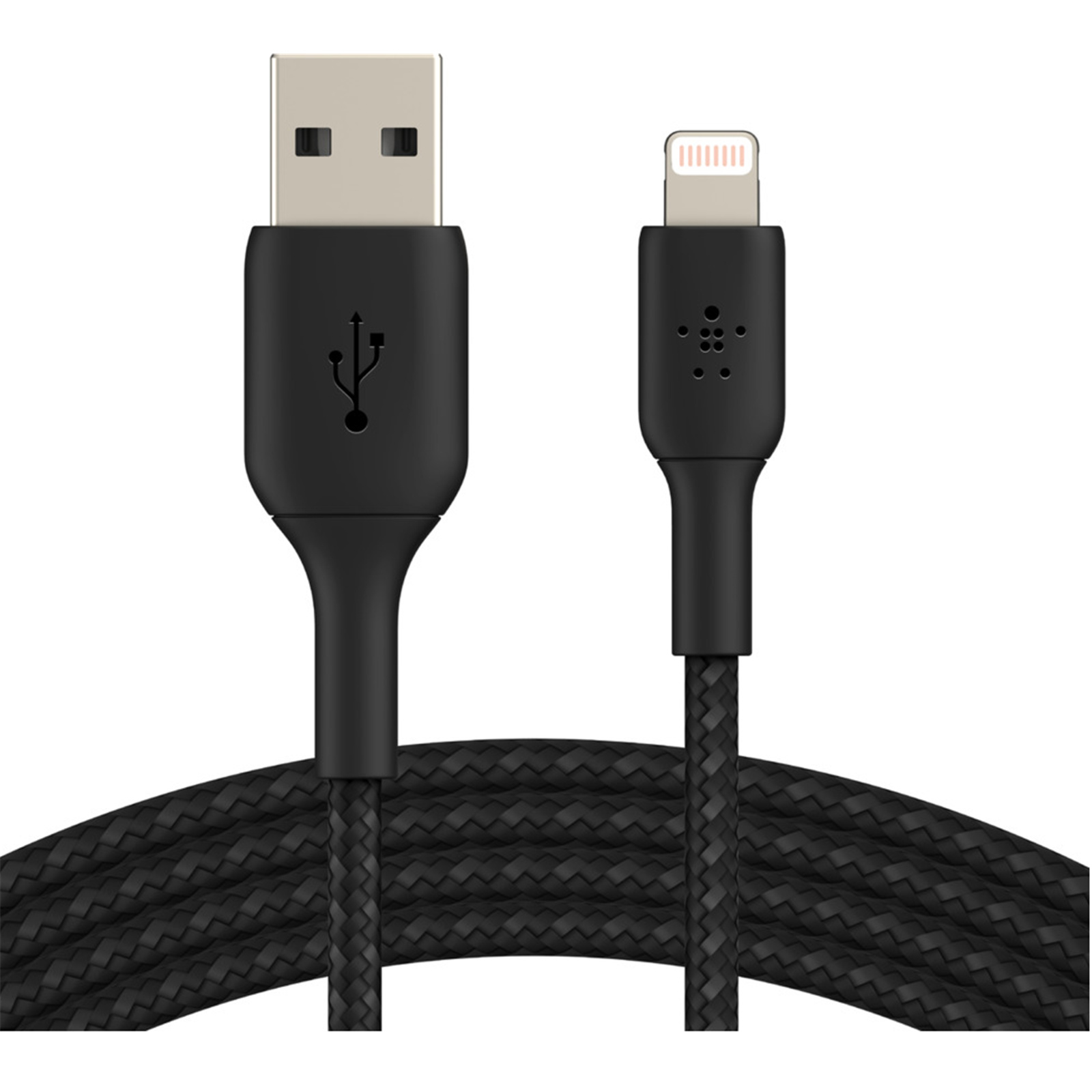 BOOSTCHRGE LTG-USB-A BRAID CBL 0.15M BLK