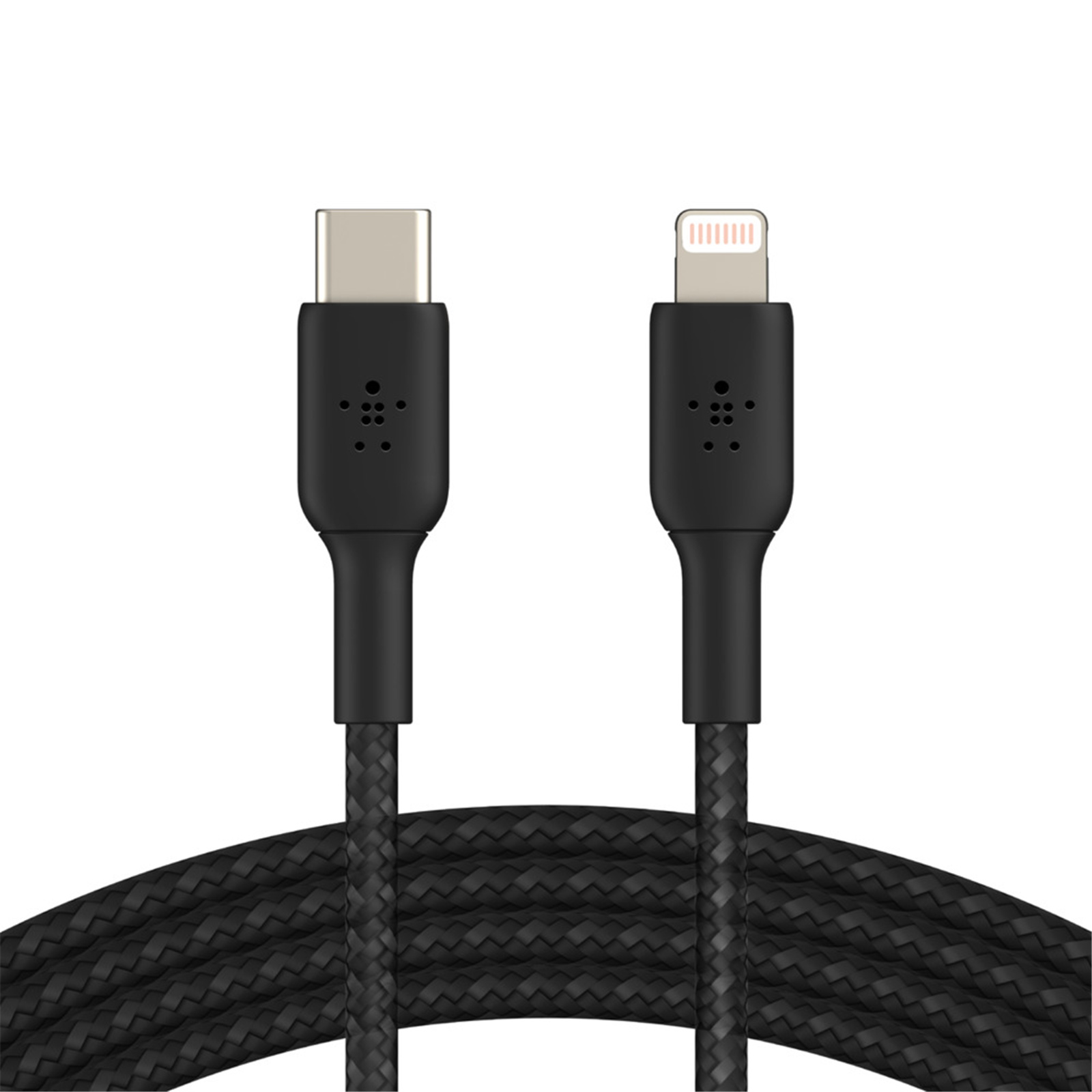 CHARGE USB-C TO LTG BRAIDED CABLE 2M BLK