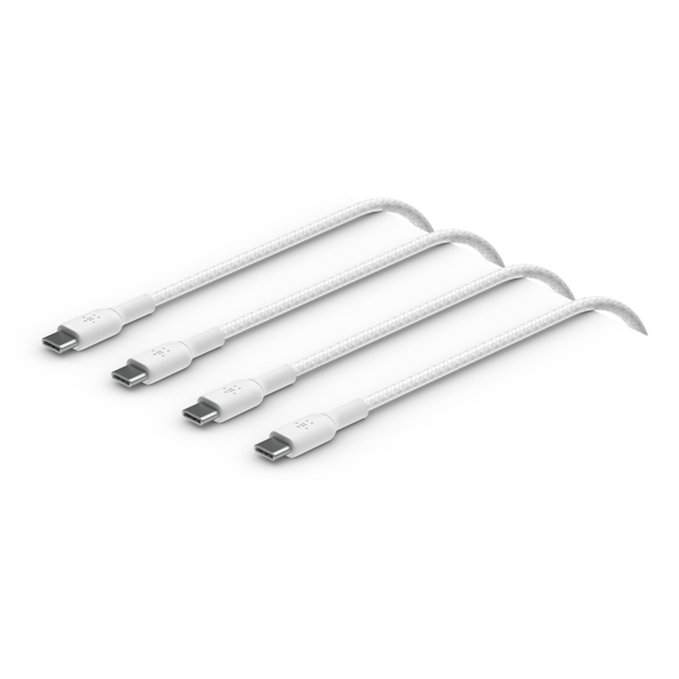 BSTCHRG #USBC-USBC CBL 1M BRD WHT 2 PCK#