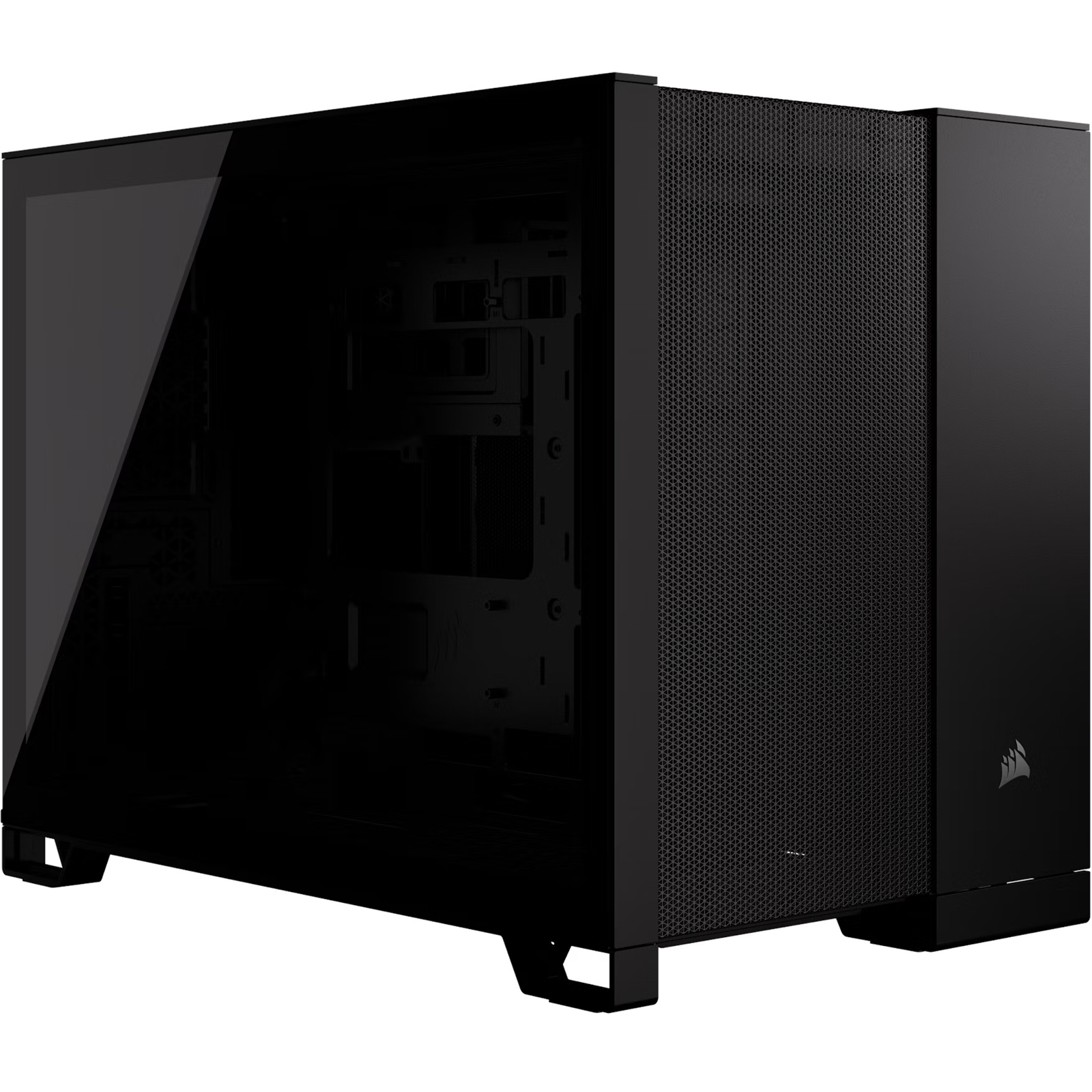 Corsair 2500D Airflow Black MATX  Gaming Case Tempered Glass CPU Cooler Support Upto 180mm GPU Support Upto 400mm 360mm Radiator Supported 4x PCI (4 vertical with accessory) - Front 1x Type C 2x USB HD Audio