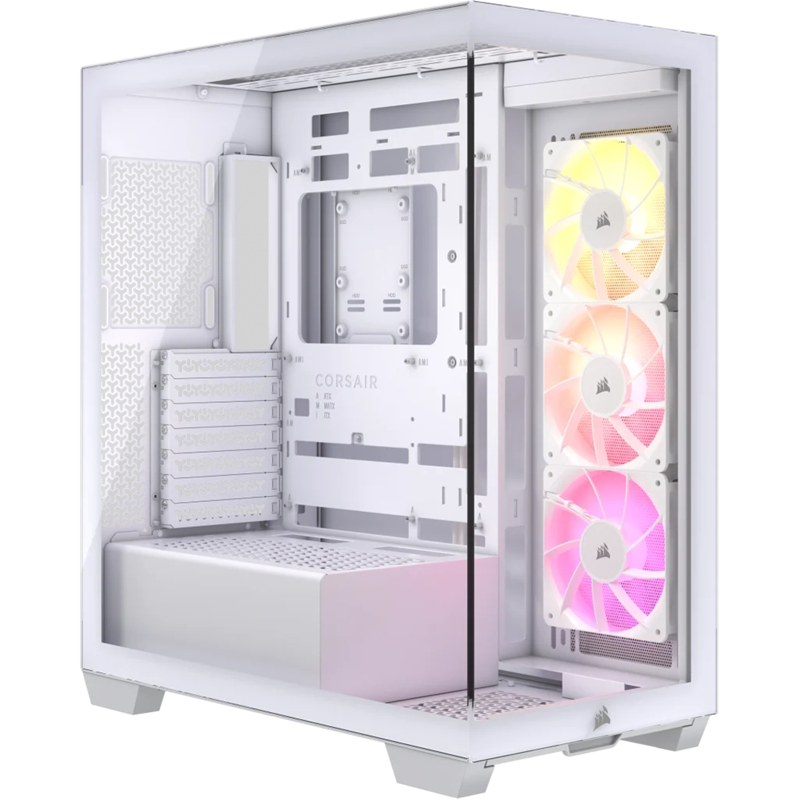 CORSAIR 3500X ARGB TEMPERED GLASS MID-TOWER PC CASE WHITE