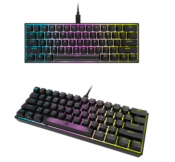 Corsair K65 RGB Mini 60% Mechanical Gaming Keyboard Cherry MX Speed