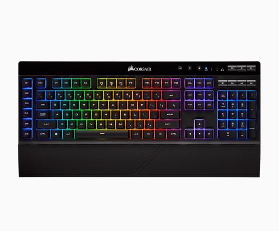 CORSAIR K57 RGB WIRELESS GAMING KEYBOARD WITH SLIPSTREAM WIRELSS TECHNOLOGY - BLACK