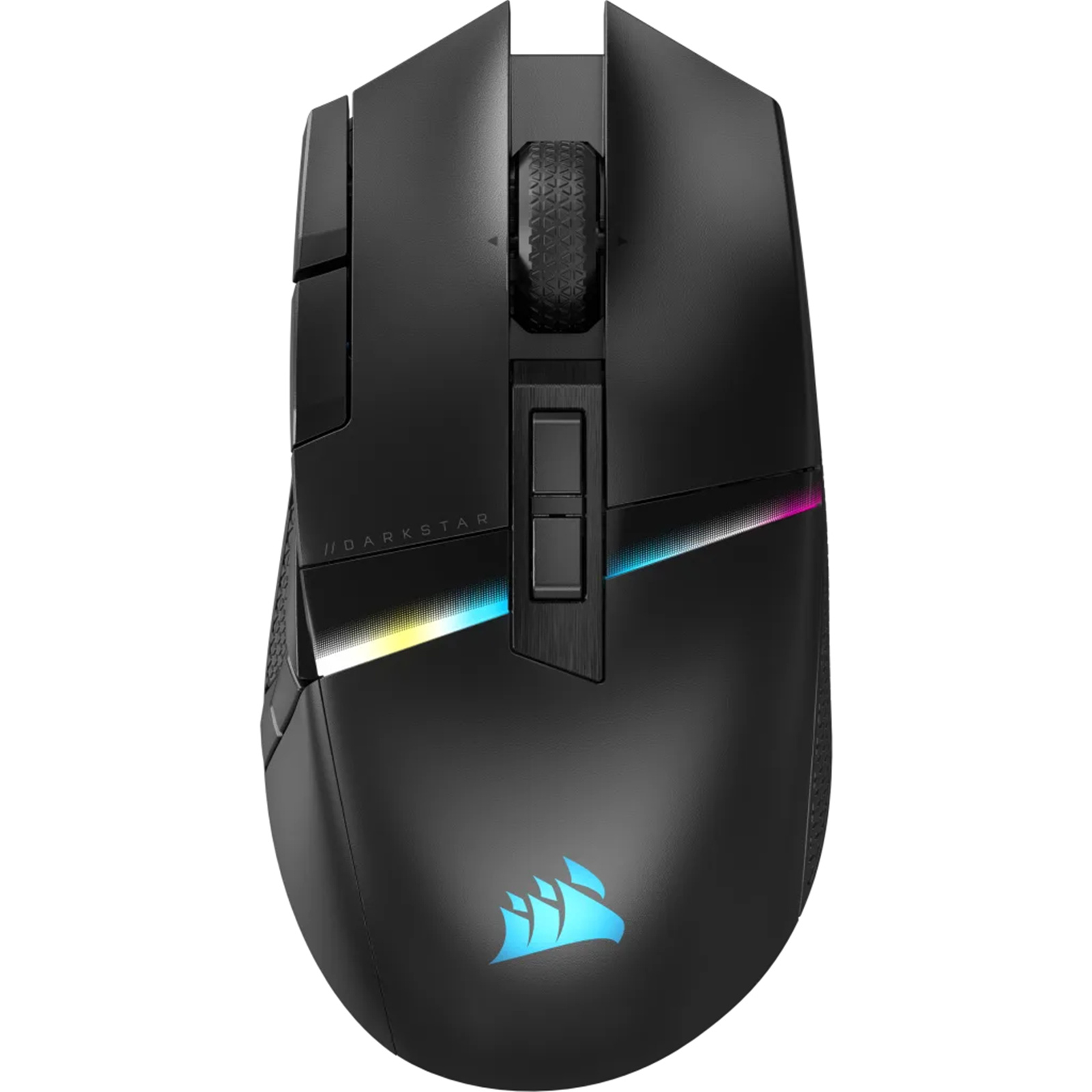 Corsair Darkstar Wireless Gaming Mouse Backlit RGB LED Optical Black 10K DPI 96g Long Battery Life Wireless & Bluetooth 6 Programmable Buttons