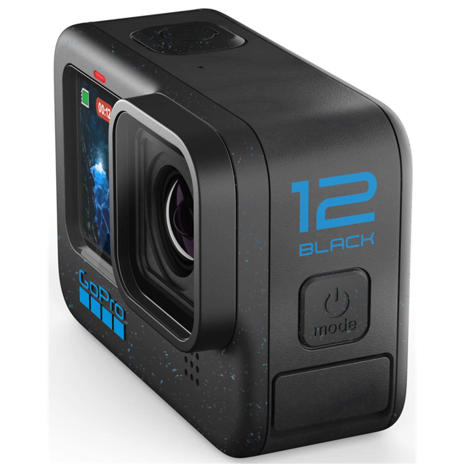 GoPro HERO 12 Black Action Camera 4K Video - Waterproof Design (10m) - Wi-Fi & Bluetooth - 2.27