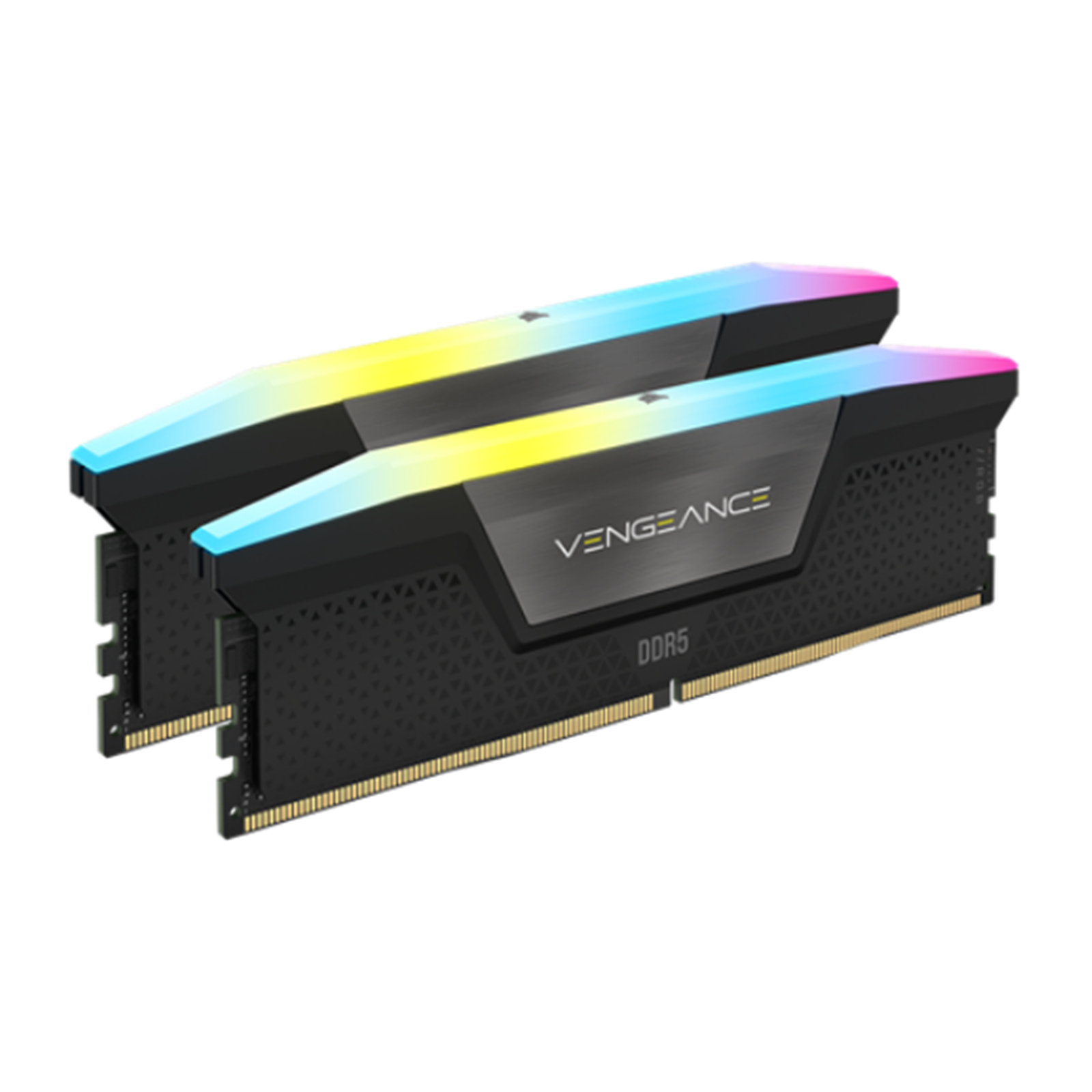 CORSAIR VENGANCE RGB DDR5 6000MT/s 32GB 2x16GB DIMM BLACK HEATSPREADER