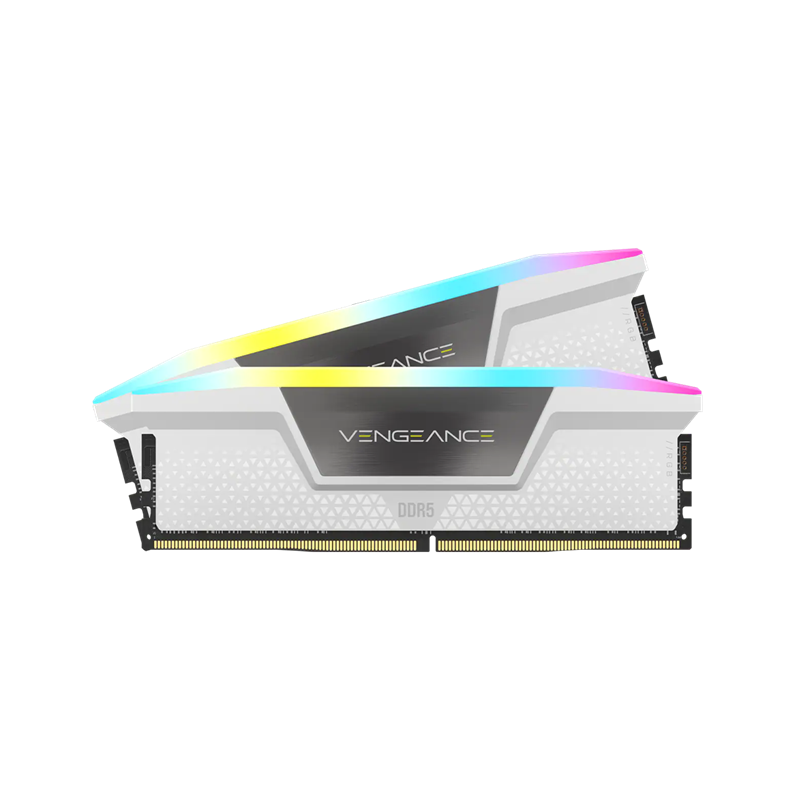 CORSAIR VENGANCE RGB DDR5 6000MT/s 32GB 2x16GB DIMM WHITE HEATSPREADER