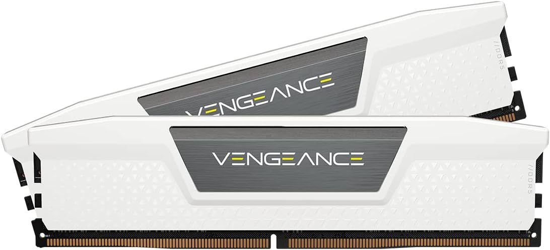 CORSAIR VENGEANCE 32GB (2x16GB) DDR5 DRAM 6000MT/s CL36 MEMORY KIT - WHITE