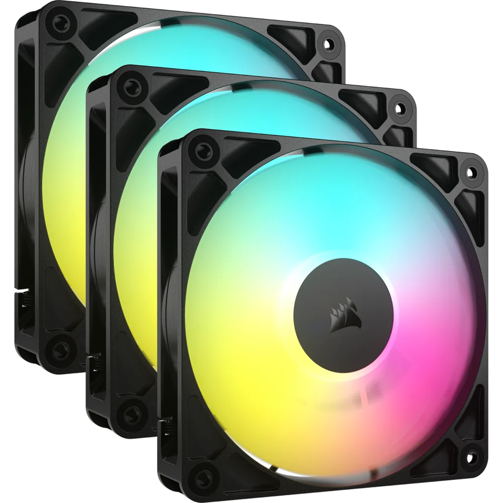 Corsair RS120 ARGB Black 120mm ARGB Fan X 3  TriplePack