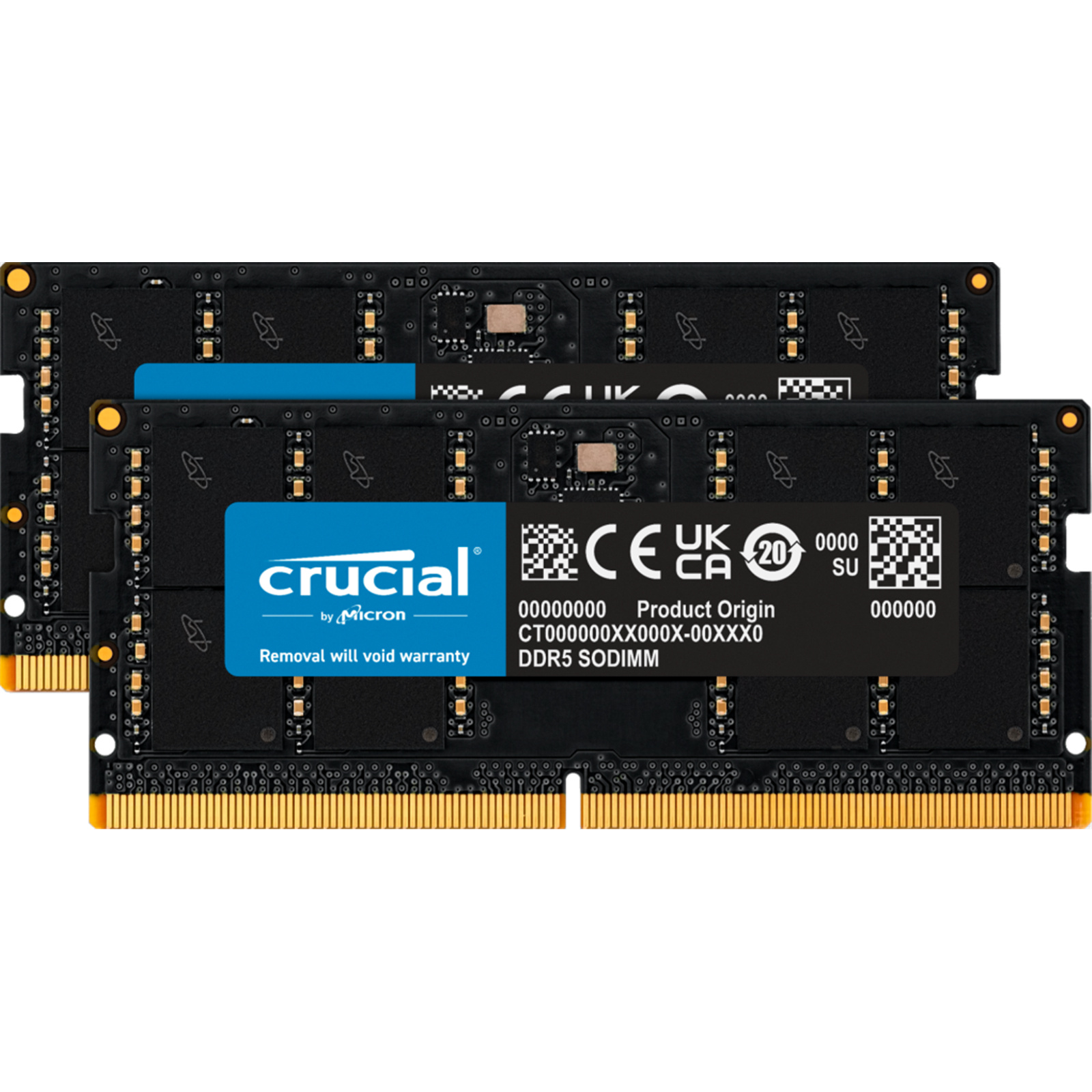 Crucial 32GB DDR5 ( 2 X 16GB) Laptop RAM SODIMM - 5600Mhz