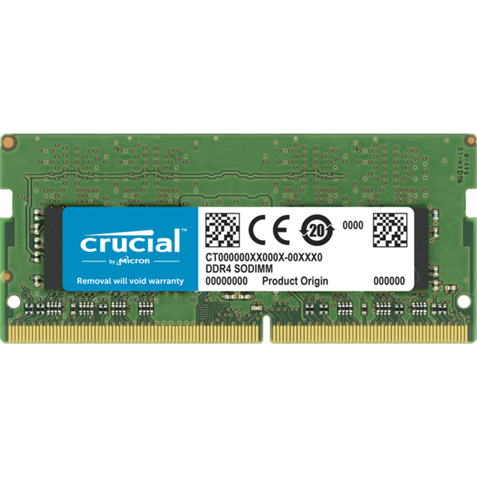 Crucial 32GB DDR4 SODIMM 3200 MT/s (PC4-25600) CL22 1.2v Unbuffered SODIMM 260pin  For Laptop and   