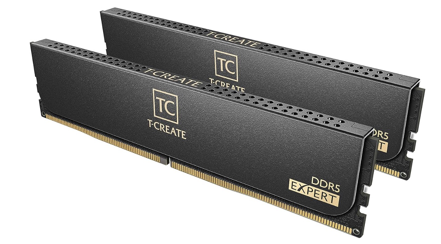 TEAMGROUP T-Create EXPERT OVERCLOCKLING DDR5 64GB Kit (2 x 32GB) 6400MHz CL34 DESKTOP MEMORY