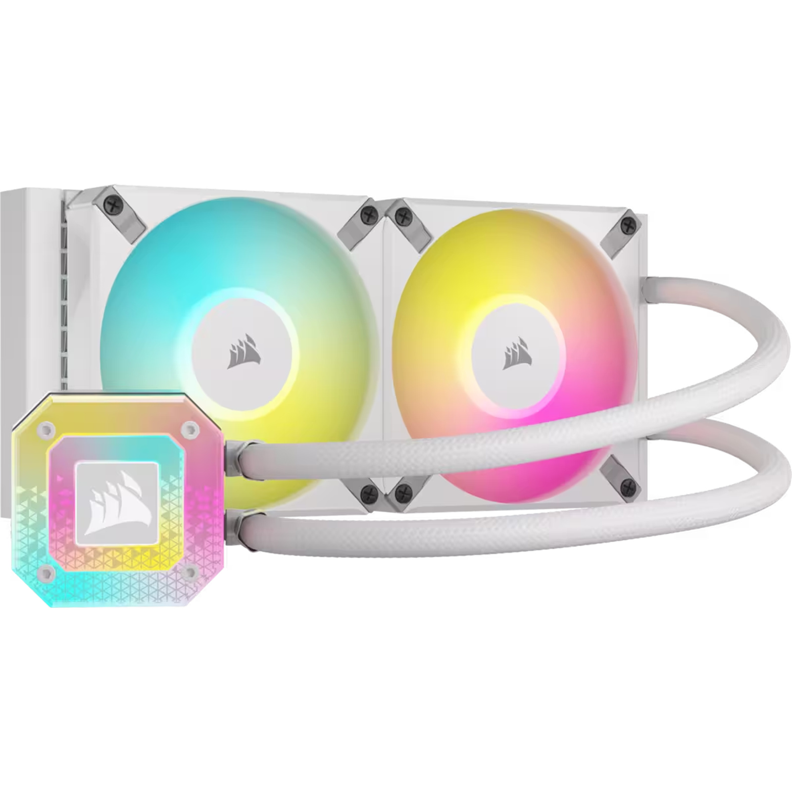 CORSAIR iCUE H100i ELITE CAPELLIX XT WHITE 240mm RADIATOR LIQUID CPU COOLER