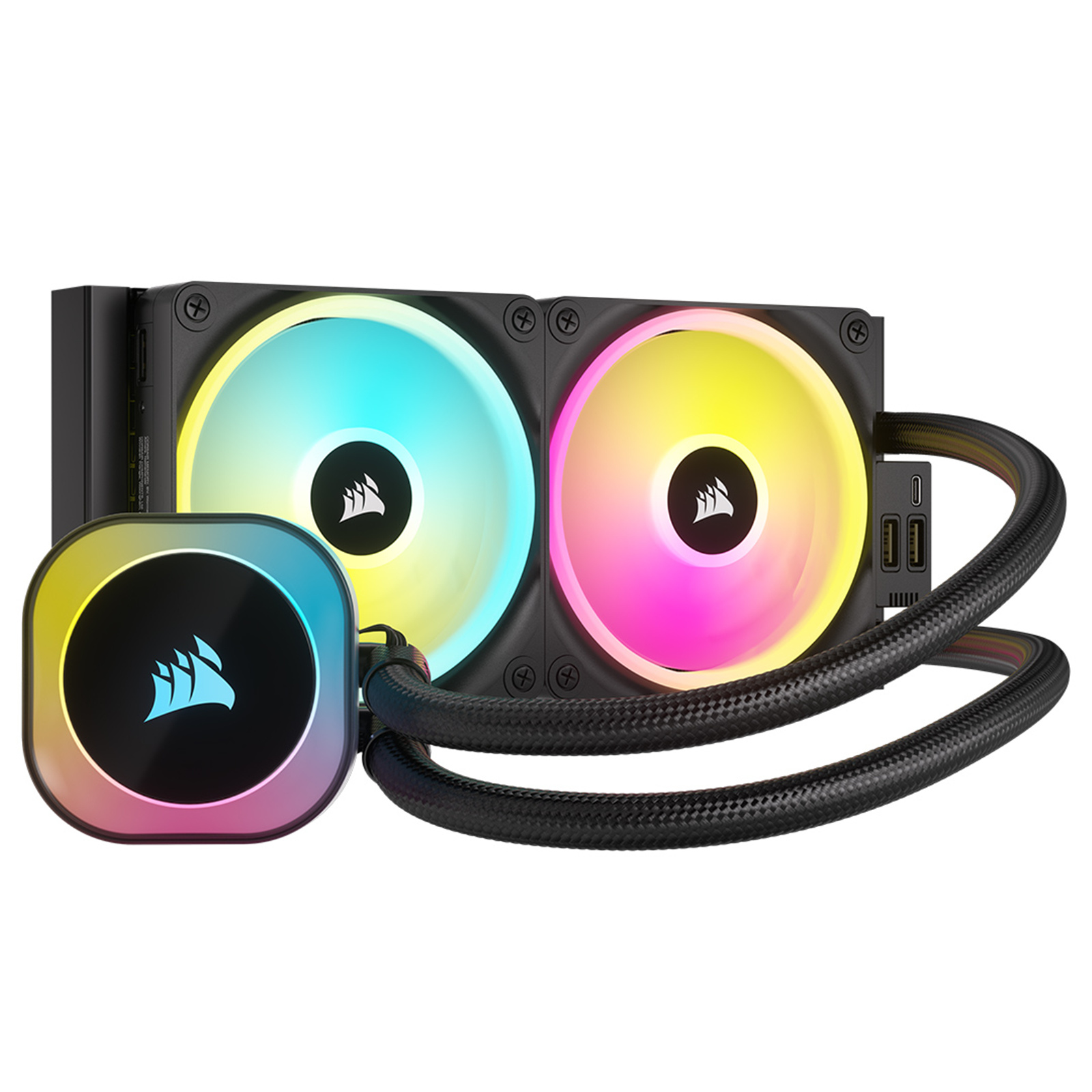 Corsair iCUE Link H100i RGB AIO Water Cooling CPU Cooler 240mm Radiator For Intel Socket LGA 1700 / 1200 / 115X / 2011 / 2066 AMD AM5 / AM4