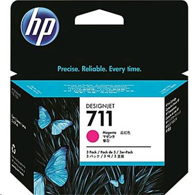 HP #711 29ml Mag 3pk CZ135A