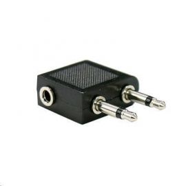 DYNAMIX A-ST-2M1F Airplane Dual Mono 3.5mm Male convert to Single Stereo  3.5mm Female Adapter - use