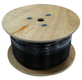 DYNAMIX 305M Cat6 Black SOLID GEL   Filled Outdoor cable. 23 AWGx4P 250MHz, Black PE Jacket Supplied on a Wooden Reel *** BELOW GROUND INSTALLATION