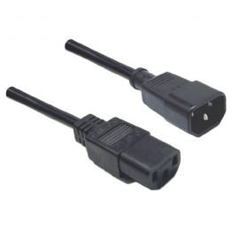 Dynamix C-POWERC X4 4M IEC Male to Female 10A SAA Approved Power Cord. (C14 to C13) BLACK Colour.